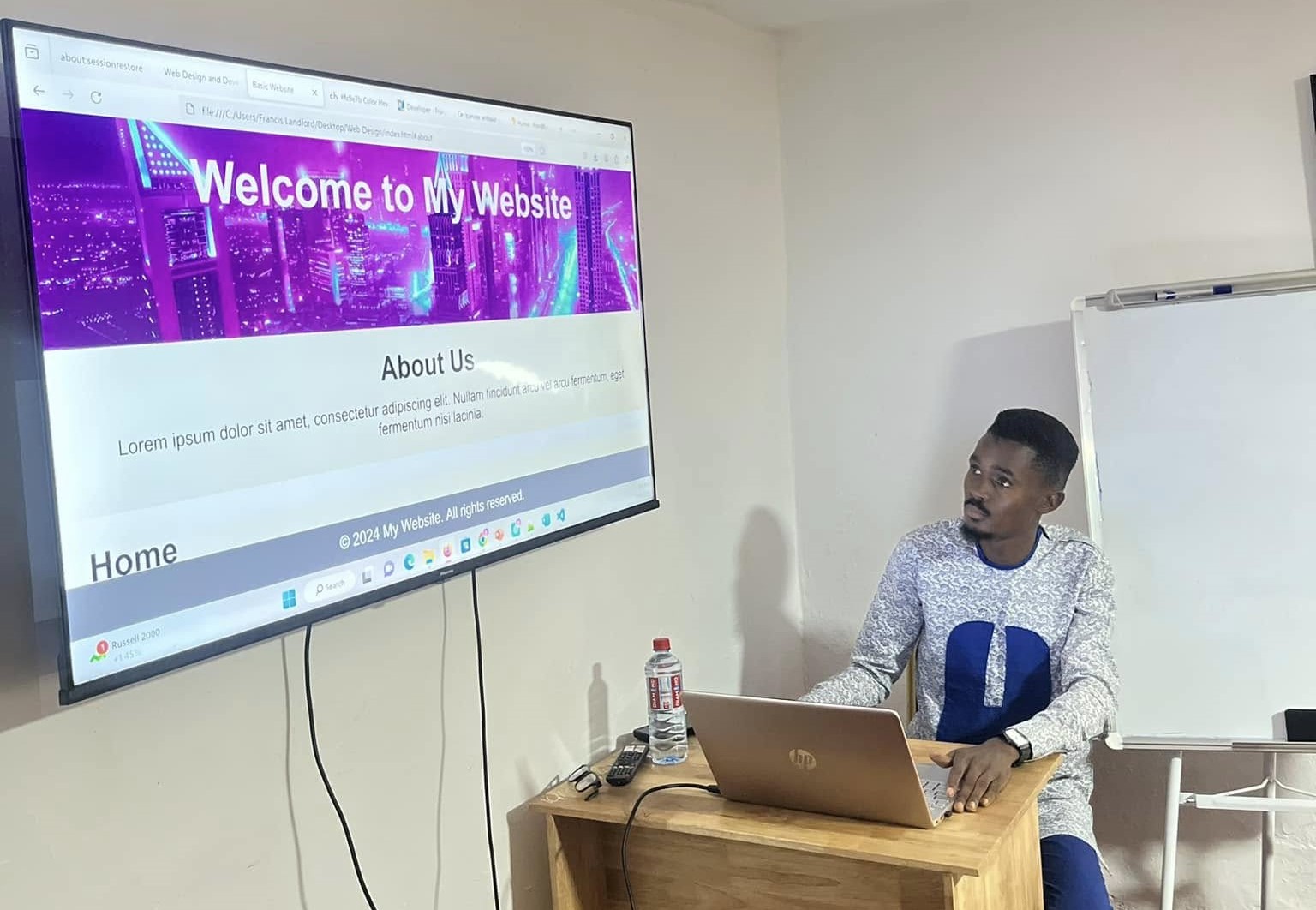 Girls learning design and coding